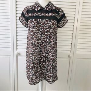 New YOU Cheetah Print Mini Polyester Dress Size Small